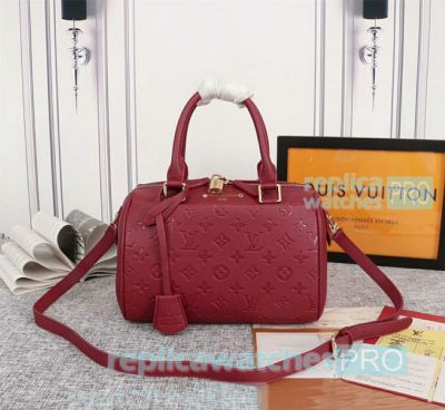 High Quality Copy L---V Speedy Purple Empreinte Genuine Leather Bag